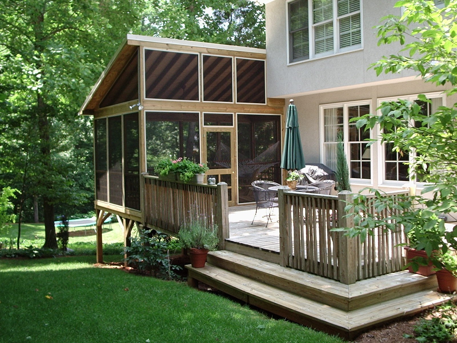 Deck with Screened Porch